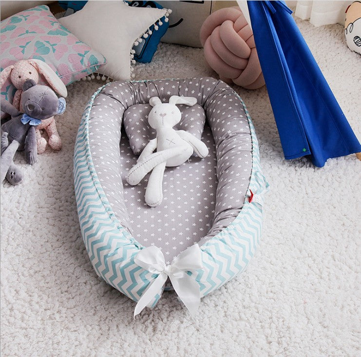 Baby Nest Mini Crib with Bunny
