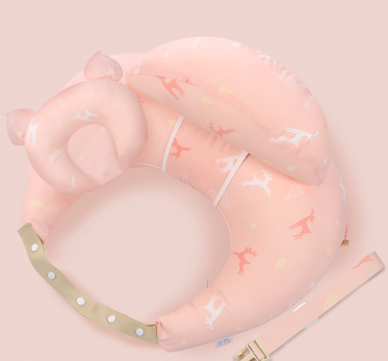 Pink deer deluxe Easy Nursing Pillow